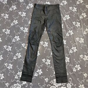 Graham & Spencer Gunmetal Faux Leather Pants